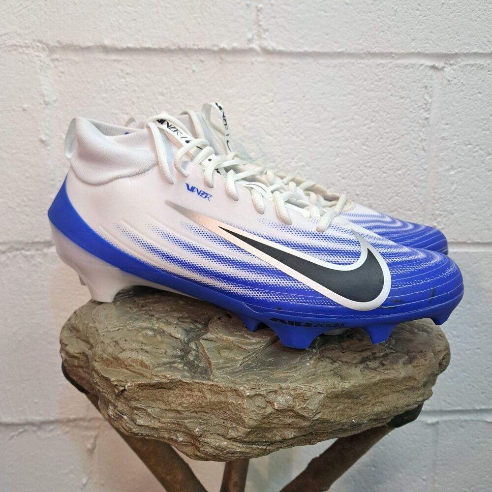 Nike Zoom Air Vapor Pro 1 Football Cleats Racer Blue Men's FB3298-101 Size 12